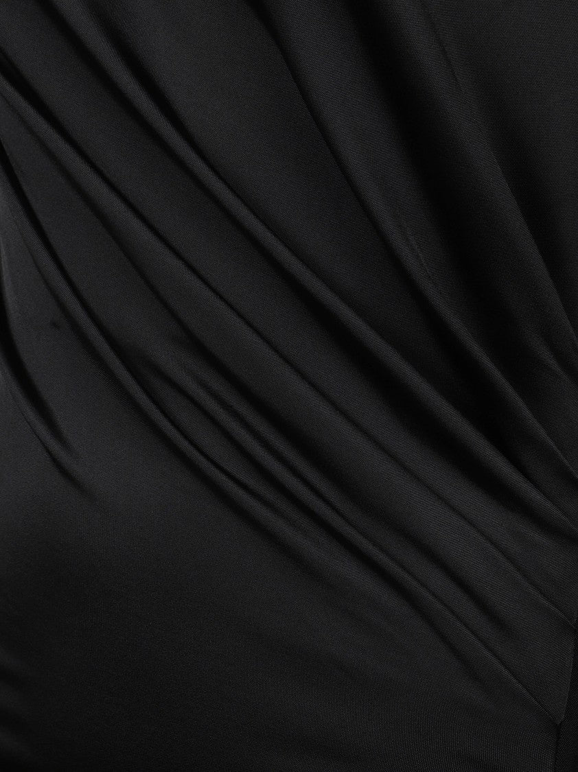 Victoria Beckham One-Shoulder Black Evening Dress