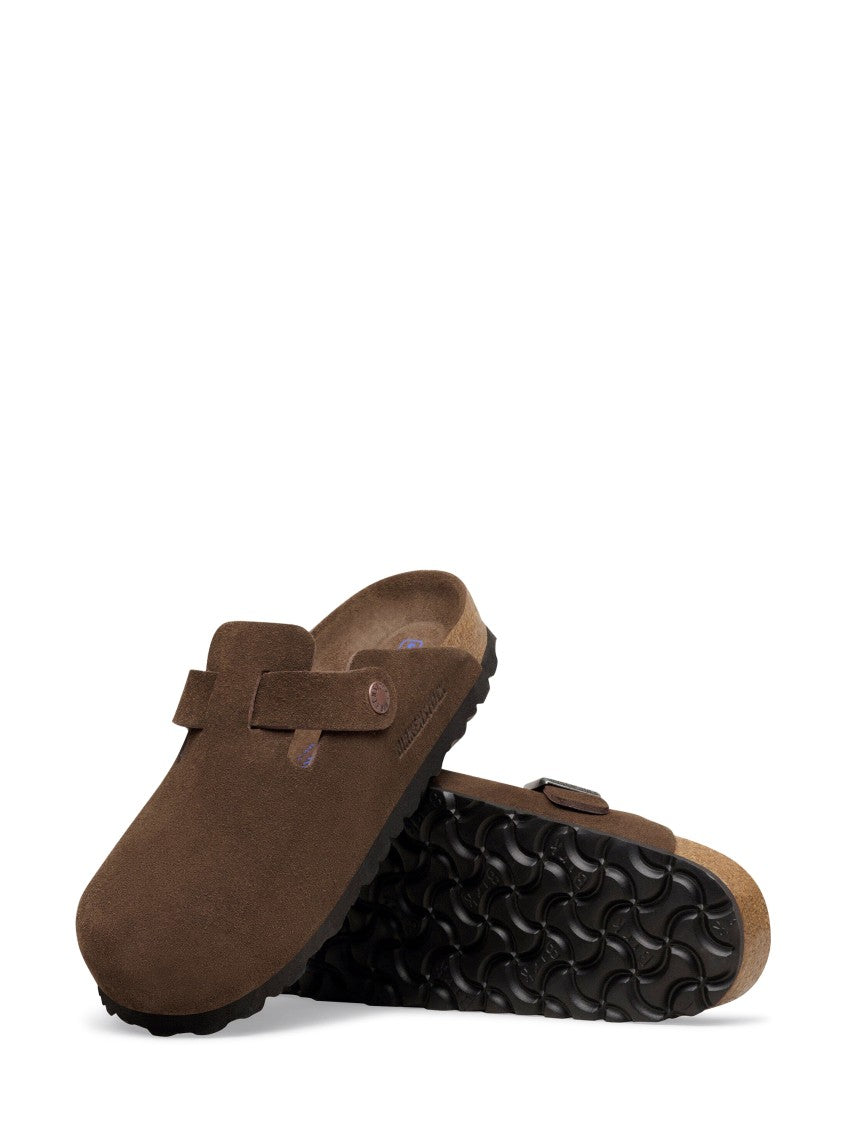 Birkenstock Closed Toe Suede Leather Sandals