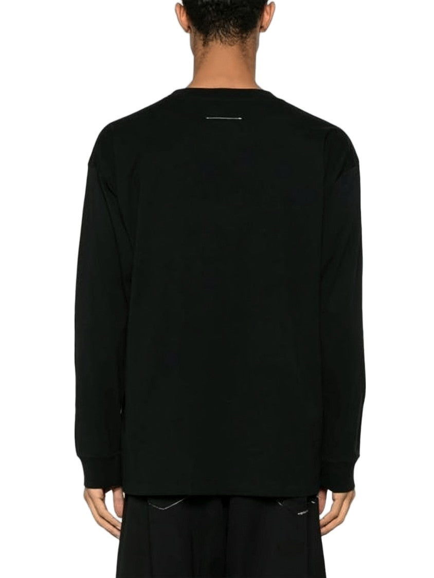 Mm6 By Maison Margiela Relaxed Fit Long-Sleeve Shirt With Signature Patch