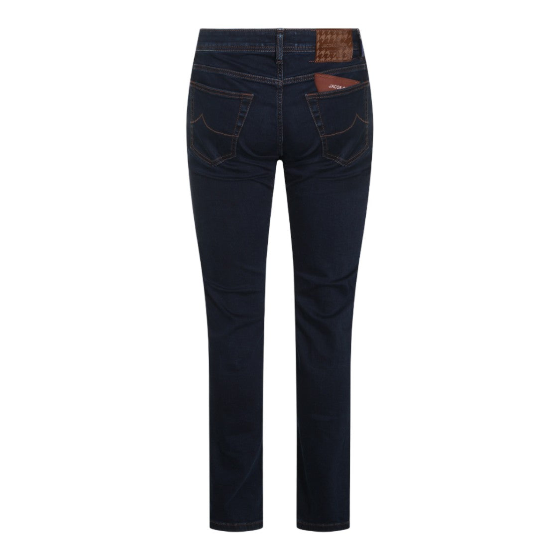 Jacob Cohen Classic Slim Fit Jeans With Dark Indigo Wash And Subtle Accents