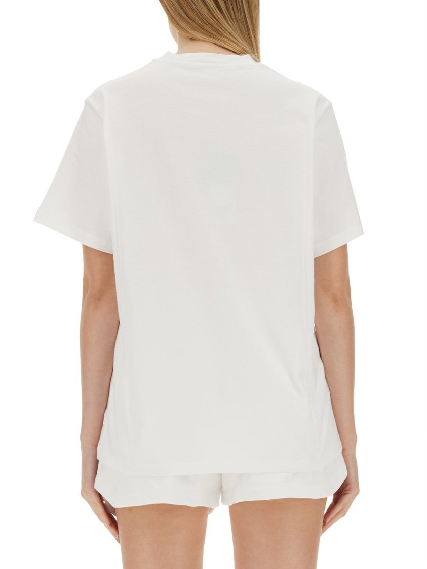 Stella Mccartney White T-Shirt With Bold Logo