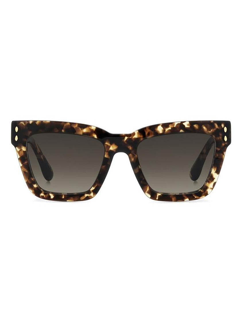 Isabel Marant Oversized Square Tortoiseshell Sunglasses With Detail