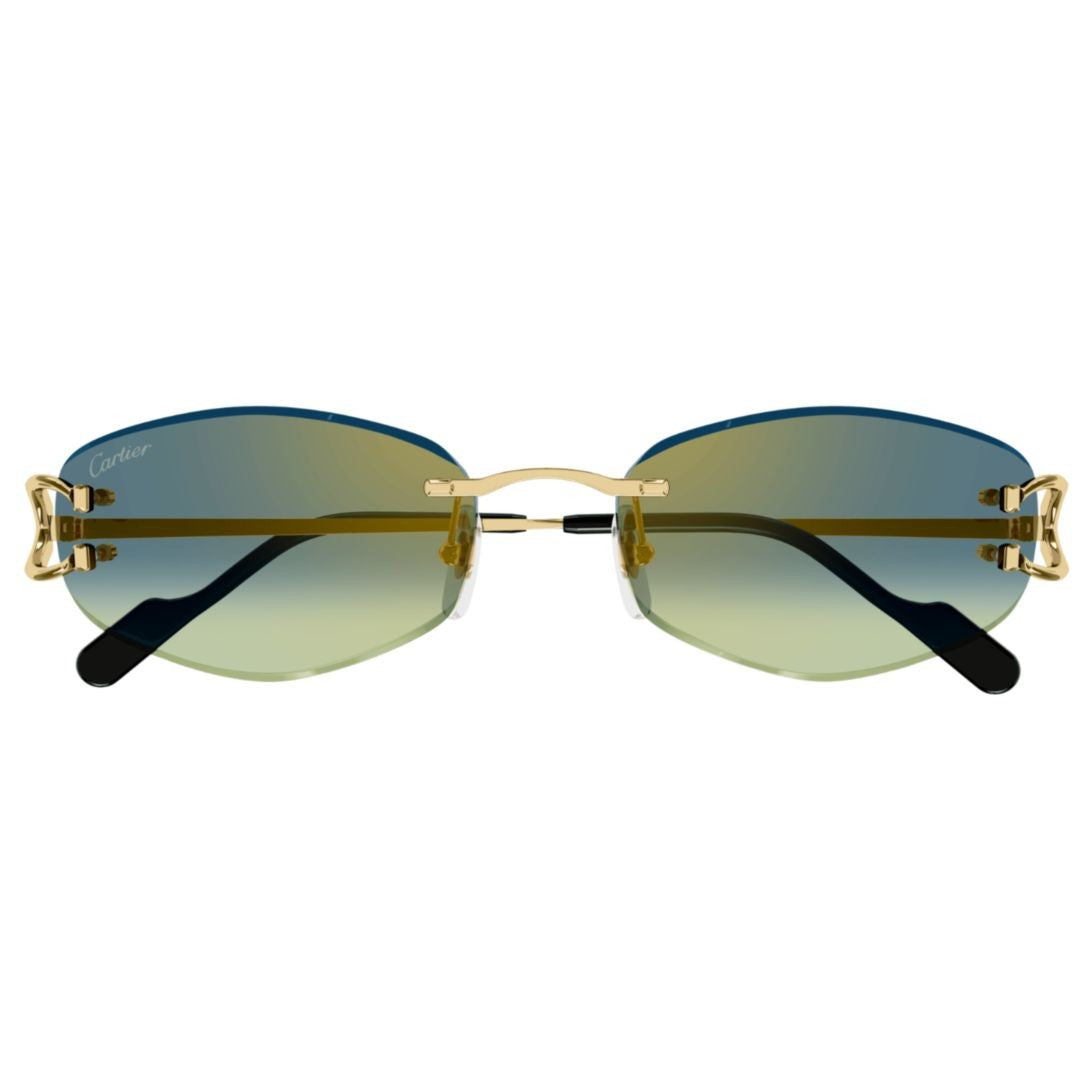 Cartier Rimless Gradient Lenses With Gold-Toned Metal Framework