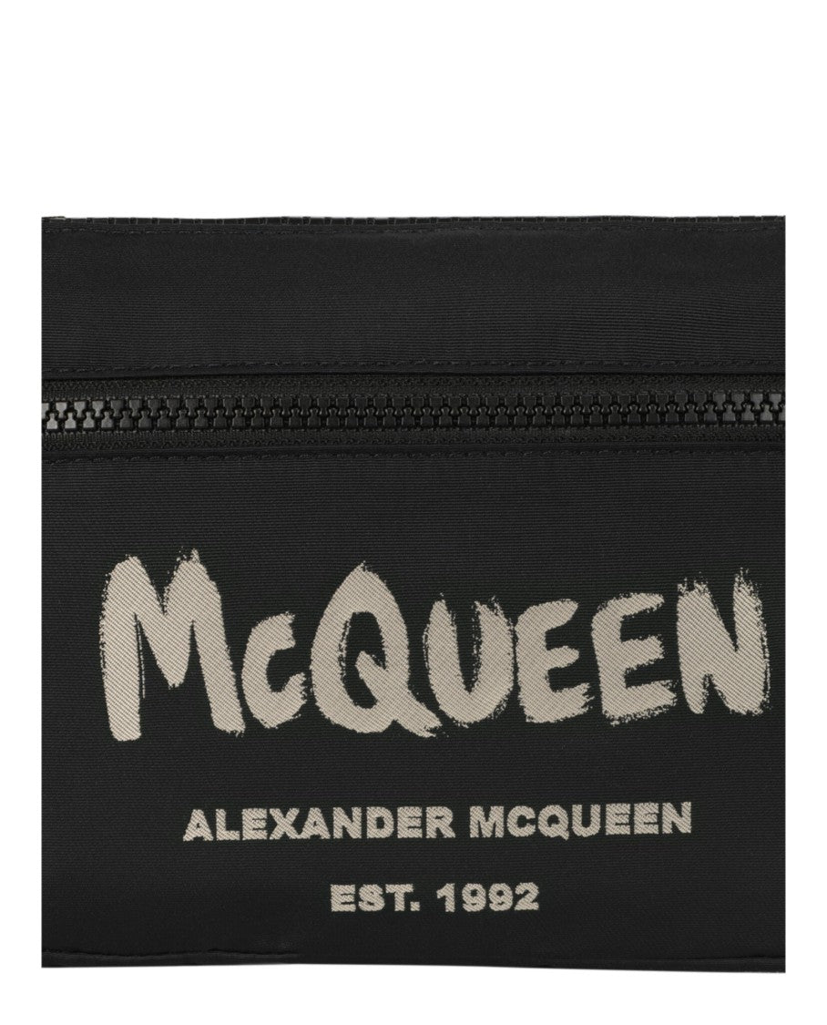 Alexander Mcqueen Graffiti Logo Crossbody Phone Bag