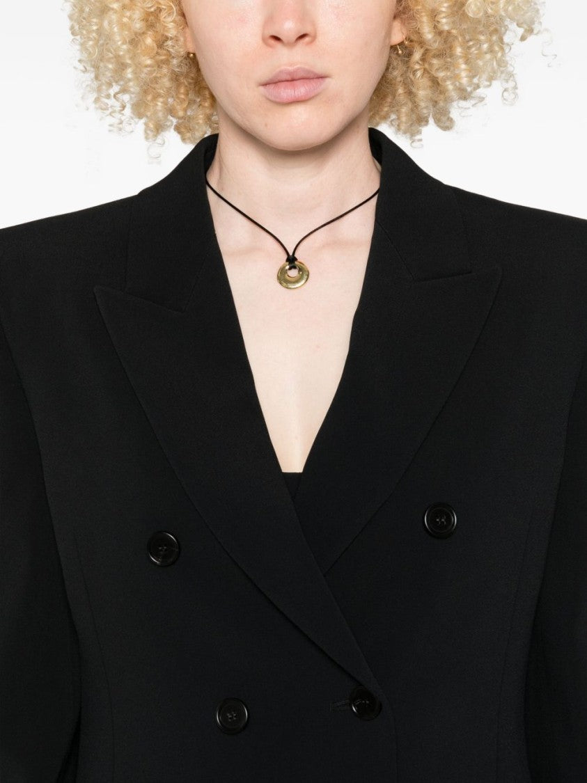 Chloé Double-Breasted Tailored Jacket In A Crêpe Mix
