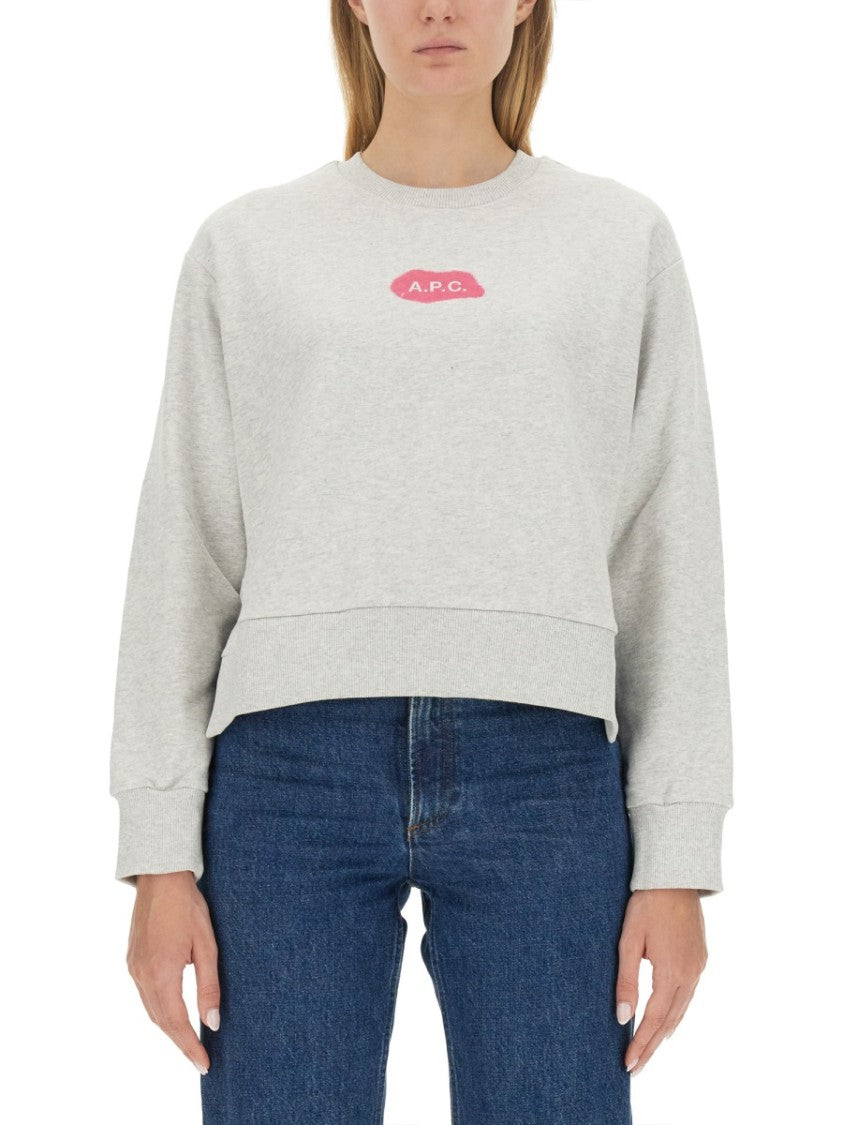 A.P.C. Cropped Hem Sweatshirt