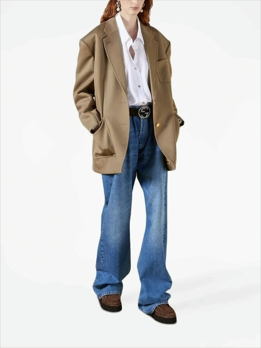 Gucci White Cotton Button-Up Shirt