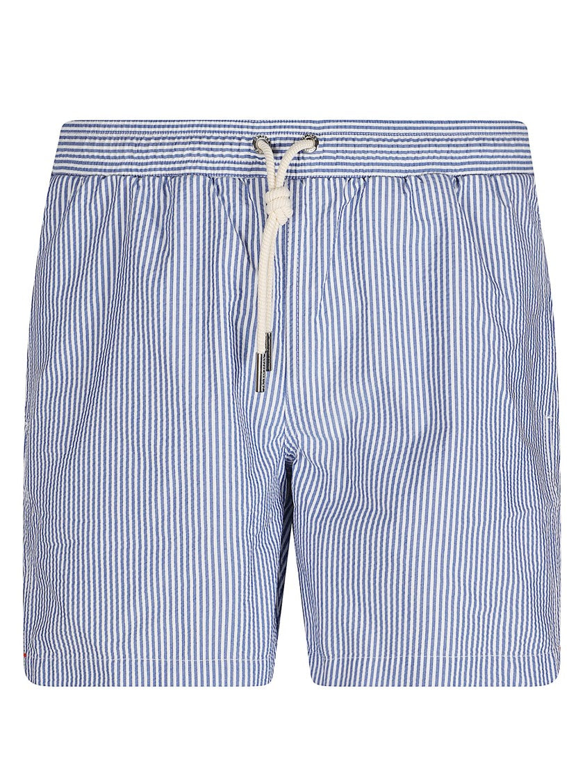 Orlebar Brown Vertical Stripe Men's Shorts With Adjustable Drawstring Waistband
