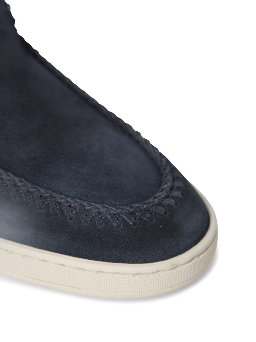 Officine Creative Blue Suede Loafers
