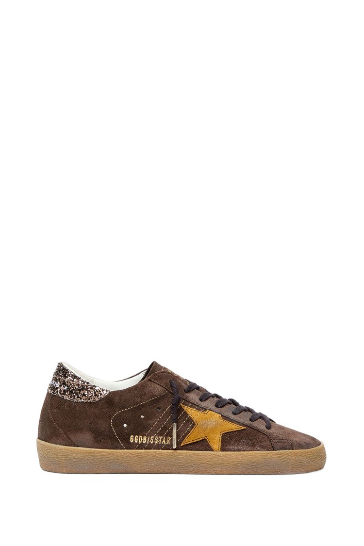 Golden Goose Brown Super-Star Suede Sneakers