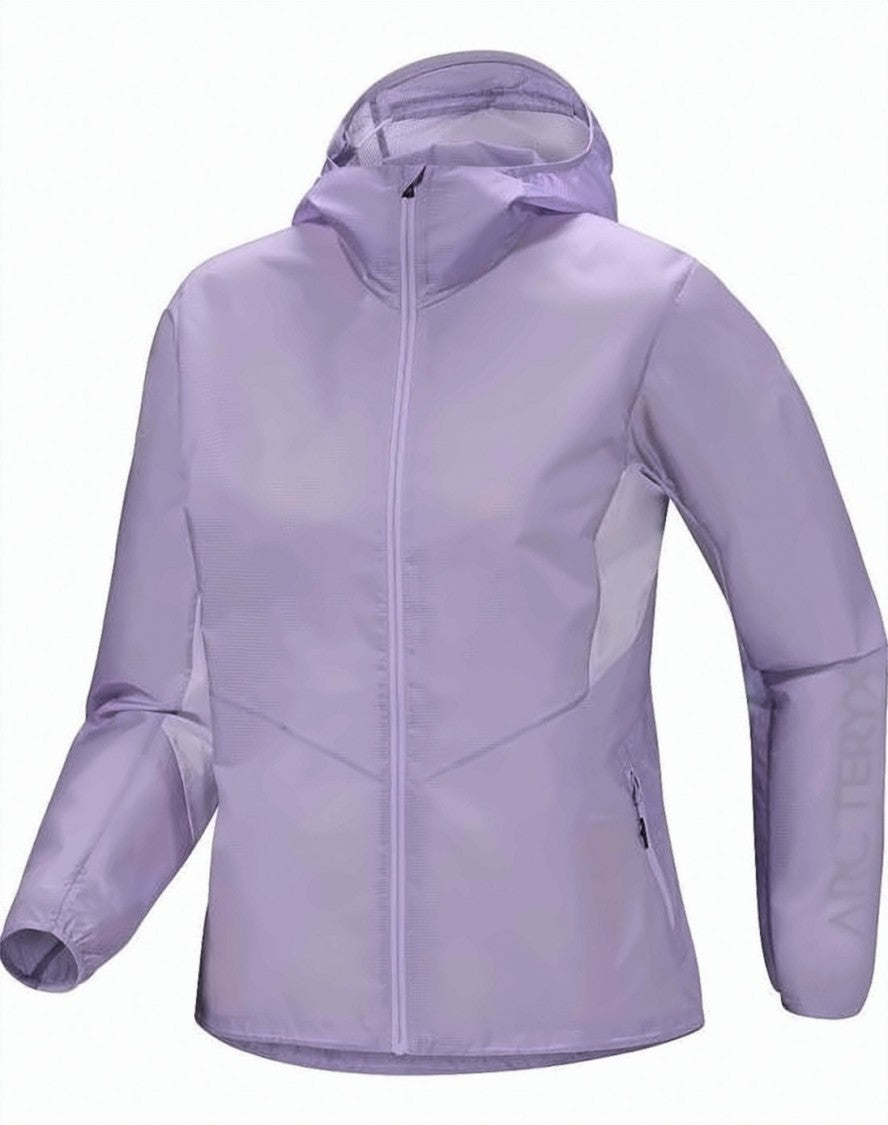 Arc'teryx Purple Semi-Sheer Lightweight Hooded Jacket