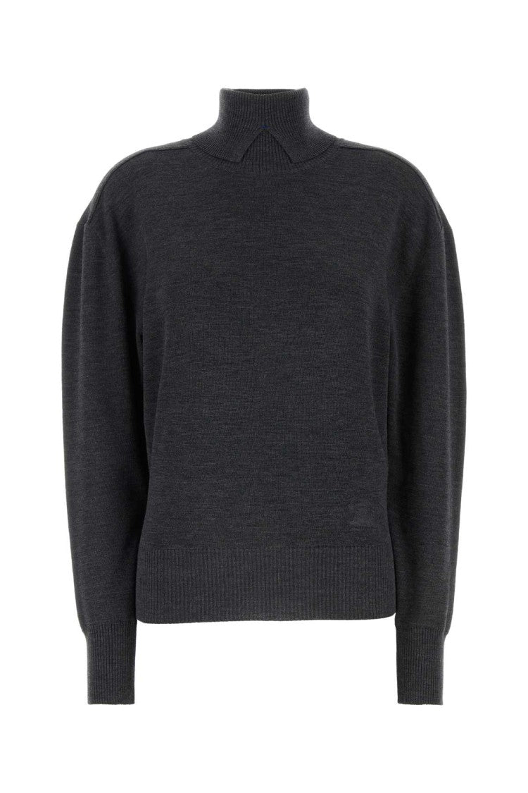 Burberry Dark Grey Wool Sweater
