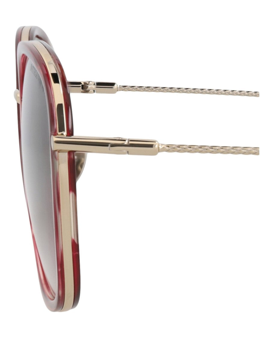 Bottega Veneta Round-Frame Acetate Sunglasses