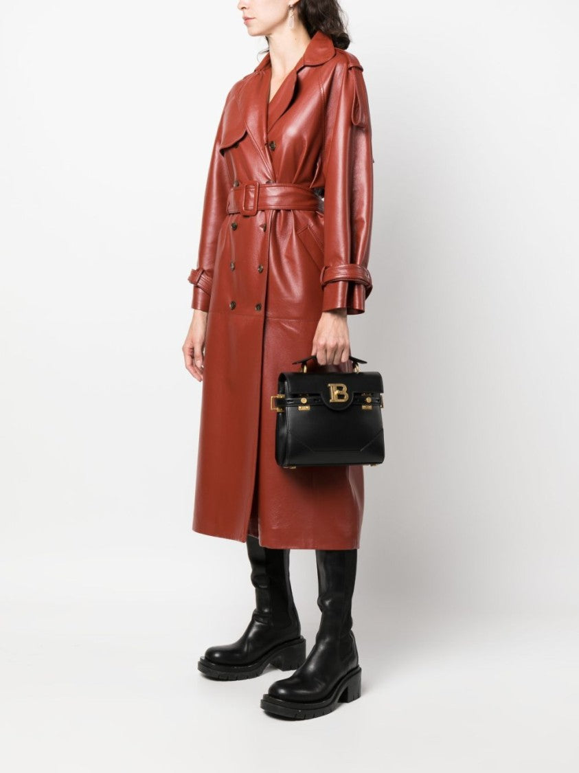 Balmain Black Calf Leather Bag