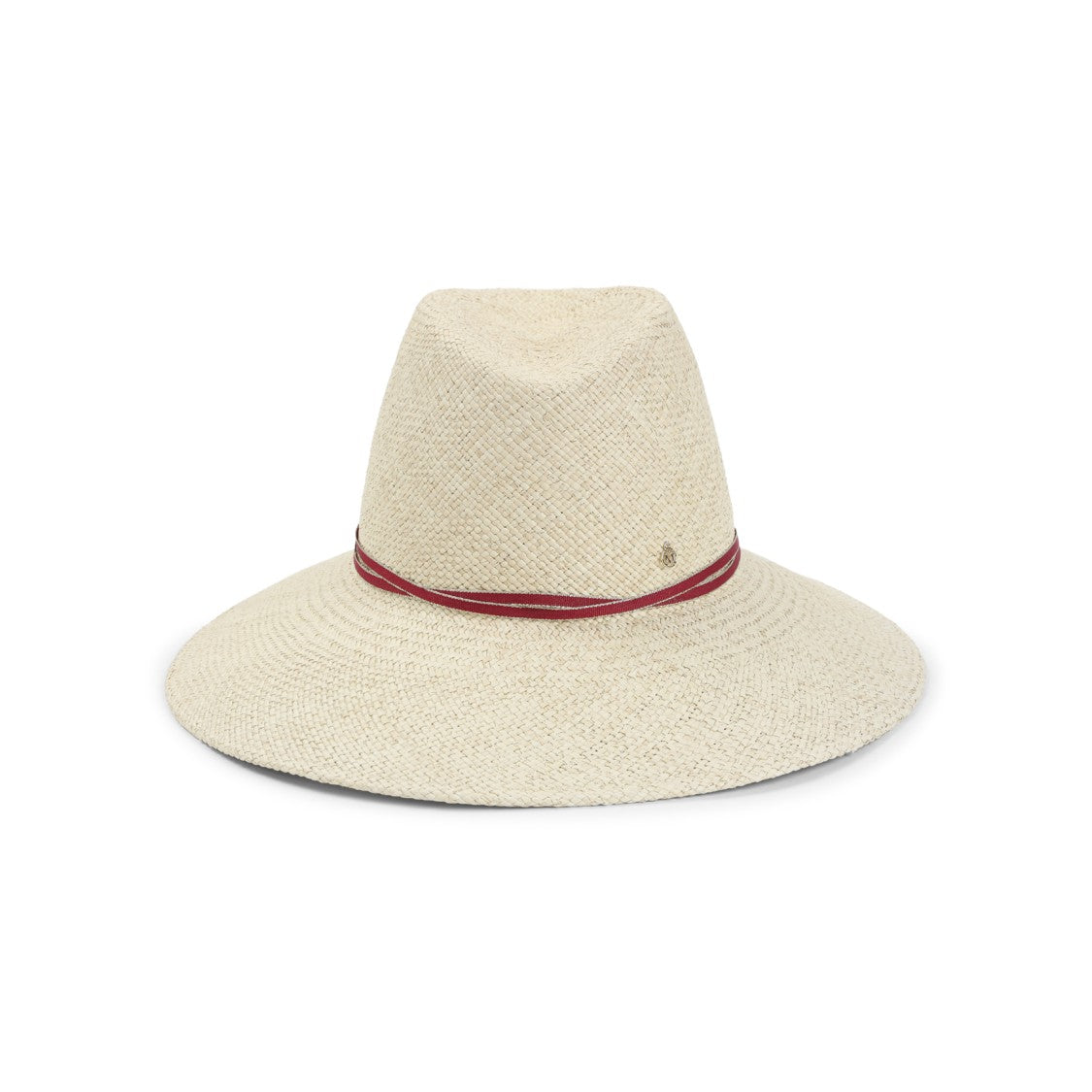 Maison Michel Nude/Neutral Woven Wide-Brim Hat