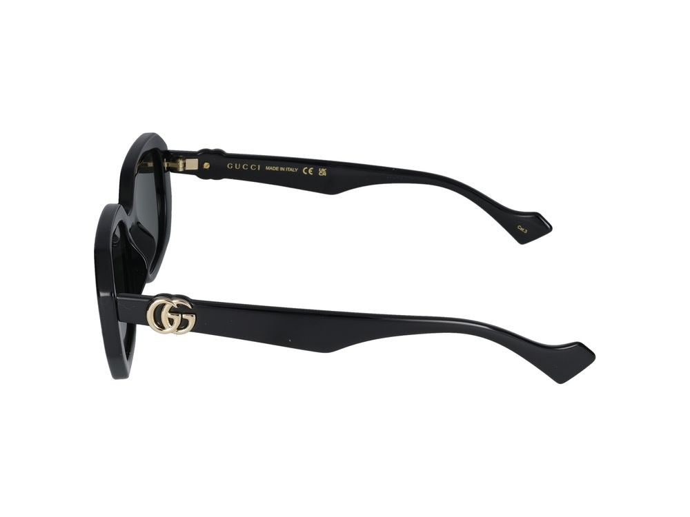 Gucci Oversized Square Frame Sunglasses With Glossy Finish