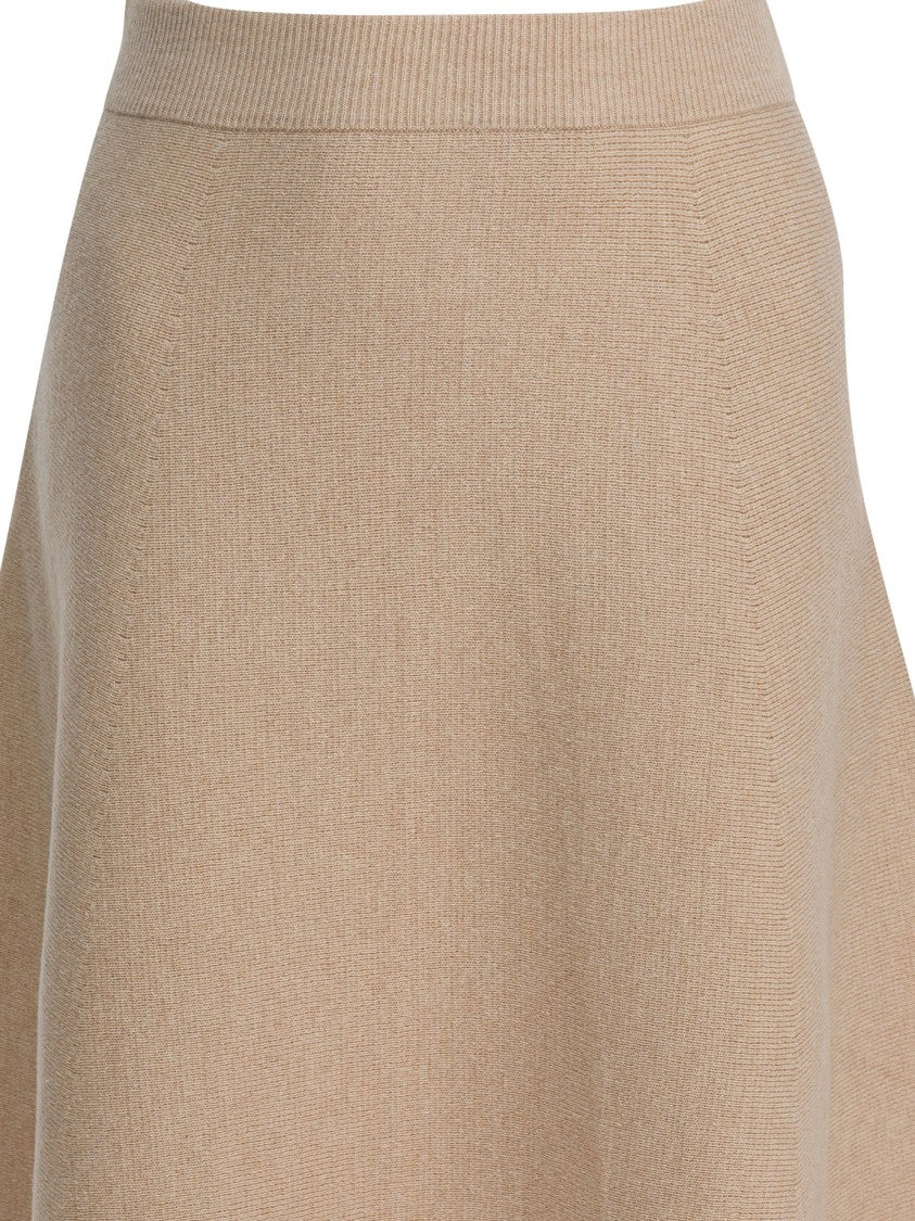 Max Mara Wool And Cashmere Flared Midi Skirt