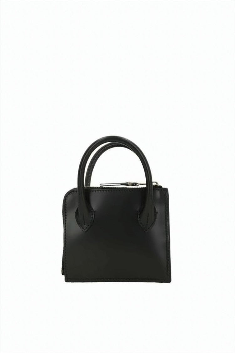 Comme Des Garçons Compact Smooth Leather Cardholder With Zip Closure