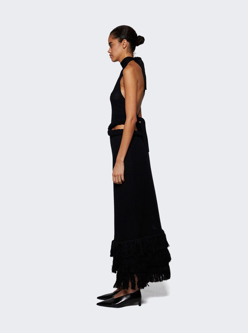 Johanna Ortiz The Unknown Midi Dress Black