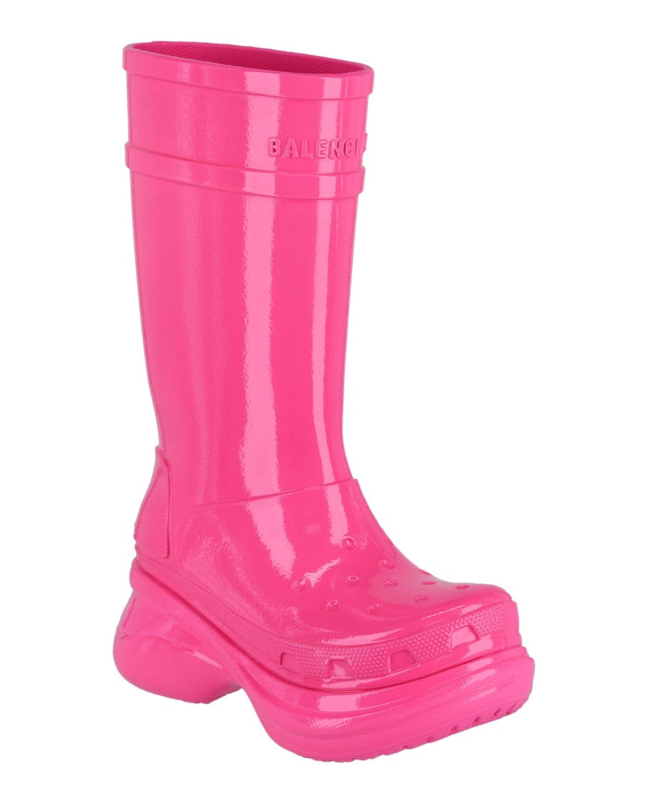 Balenciaga X Crocs Patent Boots