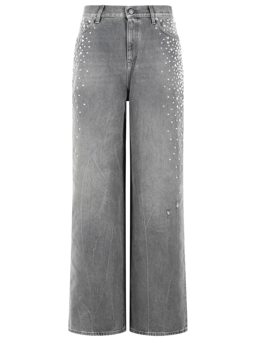 Golden Goose 'Melody' Grey Cotton Jeans