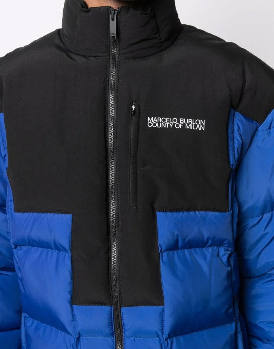 Marcelo Burlon Cross Block Logo Down Jacket