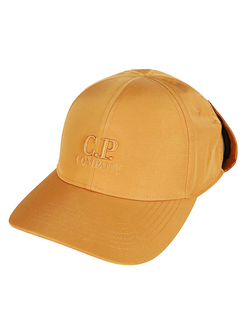 C.P. Company Structured Cap With Curved Brim And Unique Lens Detail