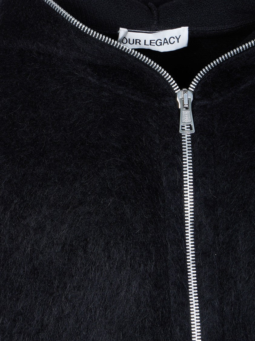 Our Legacy Full Zip Hood Fuzzy Boxy Full-Zip Jacket