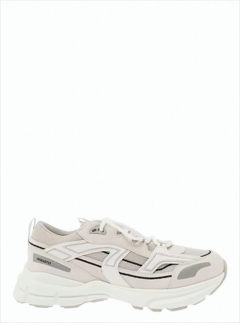 Axel Arigato Layered White Marathon R-Trail Sneakers With Sculpted Sole