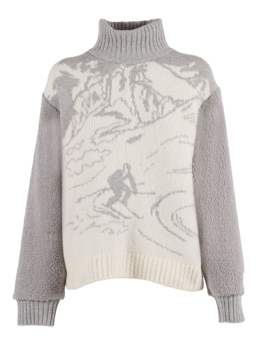 Ballantyne High-Neck Sweatshirt With Fitted Silhouette And Design