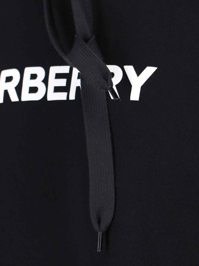 Burberry Logo Hoodie – Black