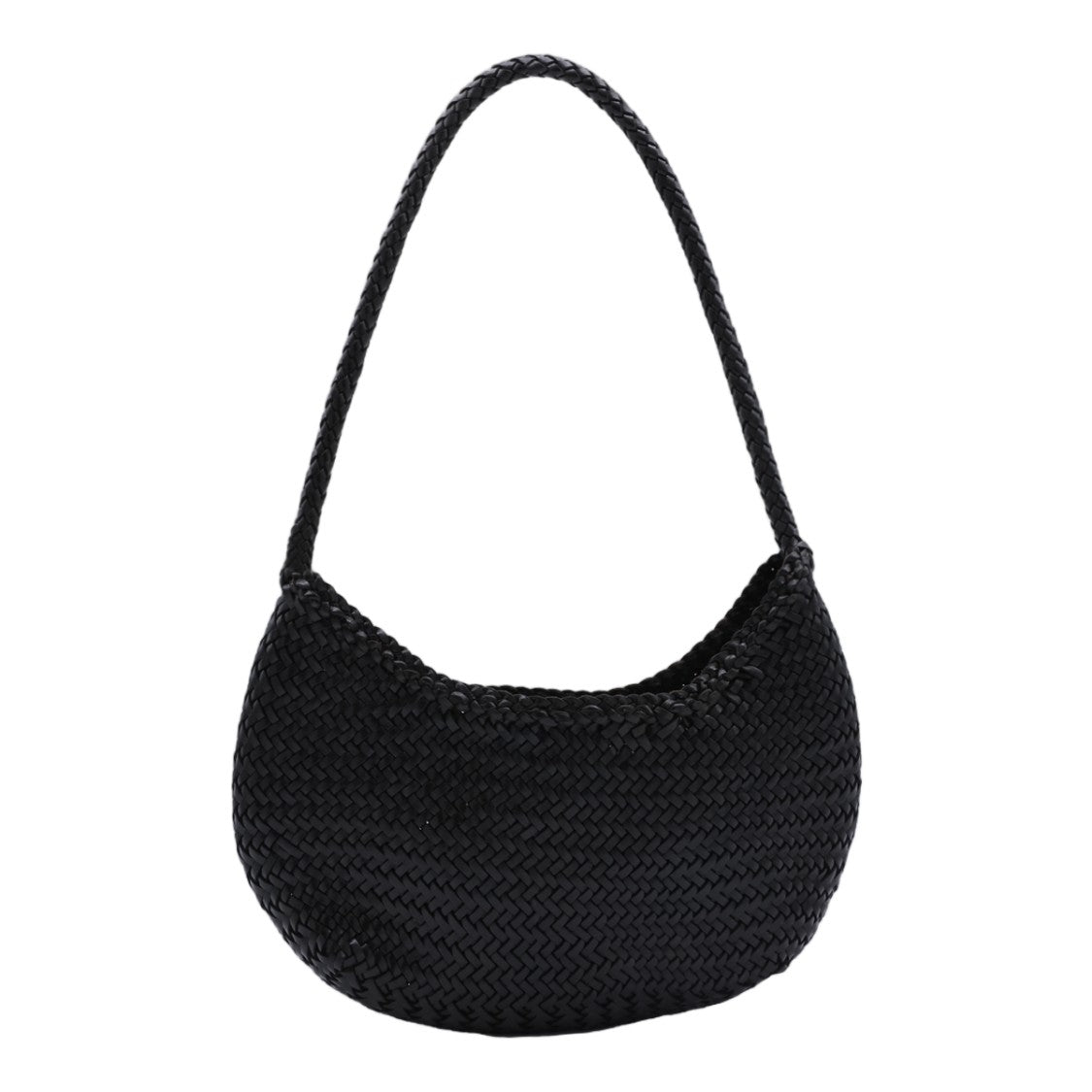 Dragon Diffusion Crescent-Shaped Woven Bag With Braided Strap