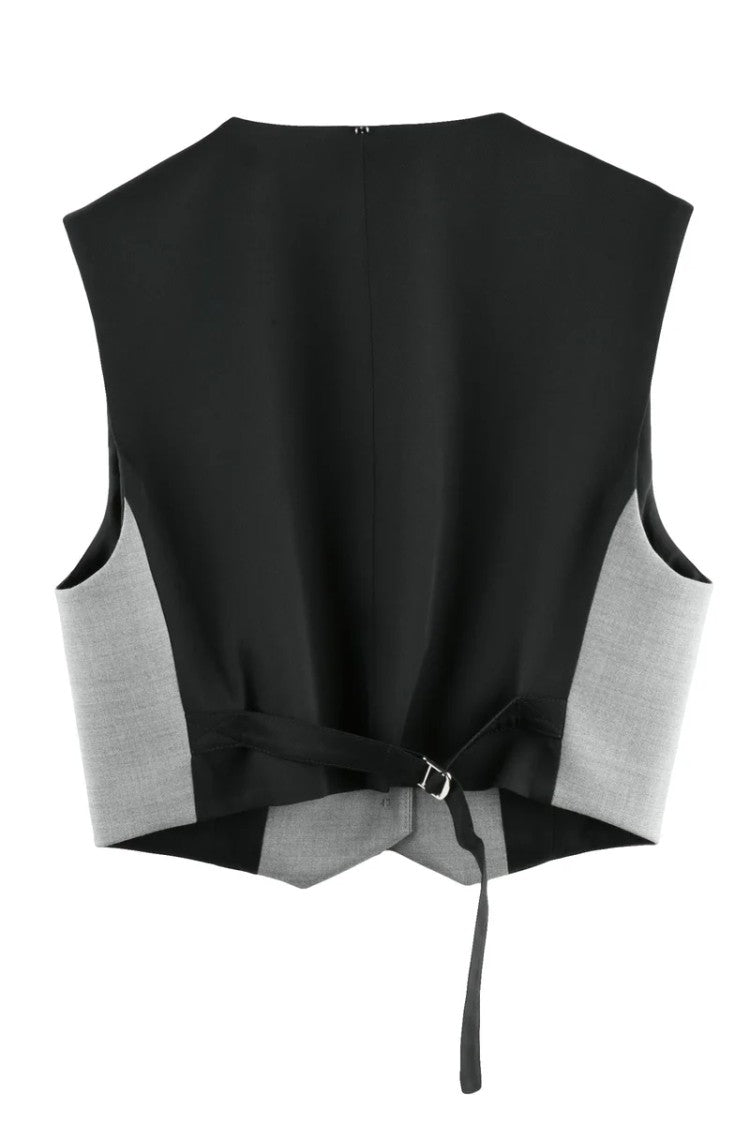 Sportmax Virgin Wool Vest - Grey