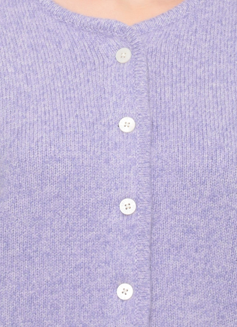 Guest In Residence Lilac Ava Cashmere-Silk Cardigan