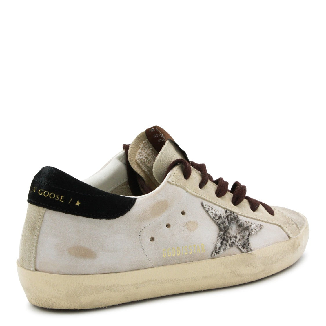 Golden Goose Beige Leather Super Star Sneakers