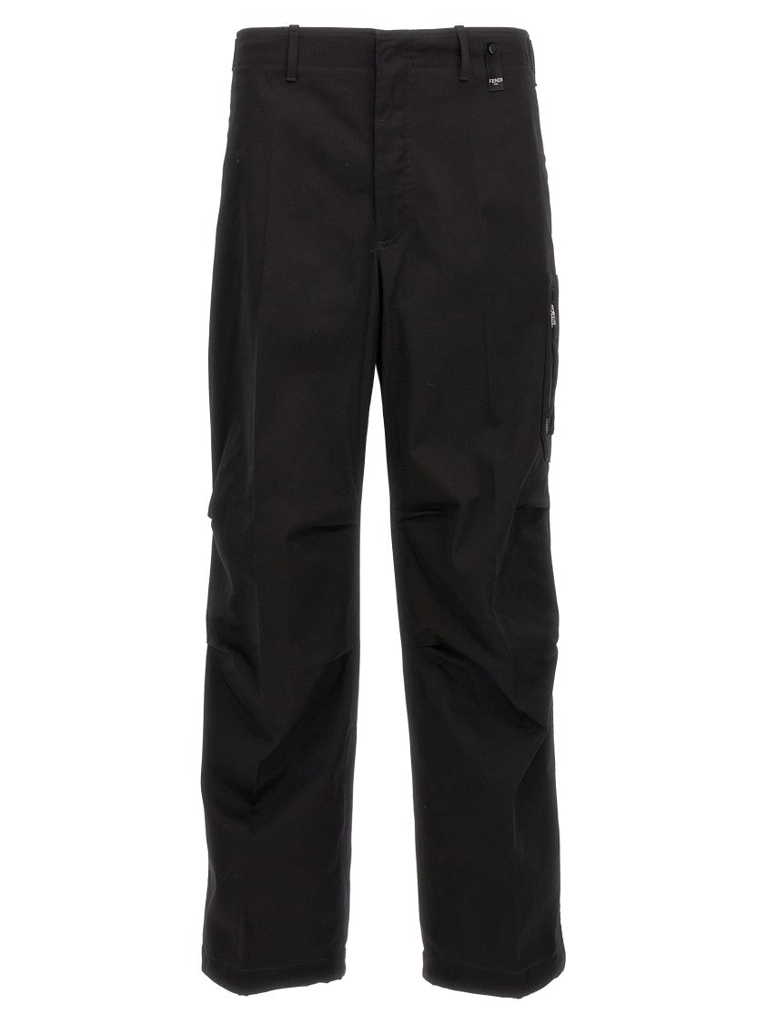 Fendi Stretch Cotton Gabardine Trousers