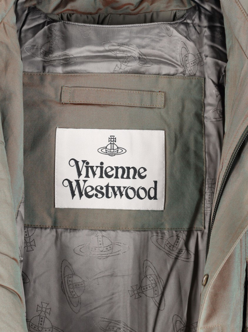 Vivienne Westwood Green Cotton Blend "Nevada" Bomber Jacket