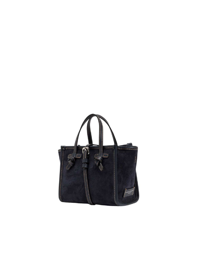 Gianni Chiarini Night Black Structured Cow Leather Handbag