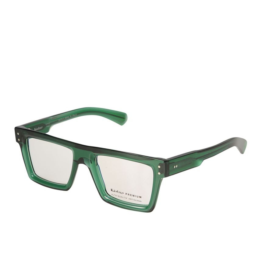 Kador Premium 7 Translucent Deep Green Rectangular Eyeglasses