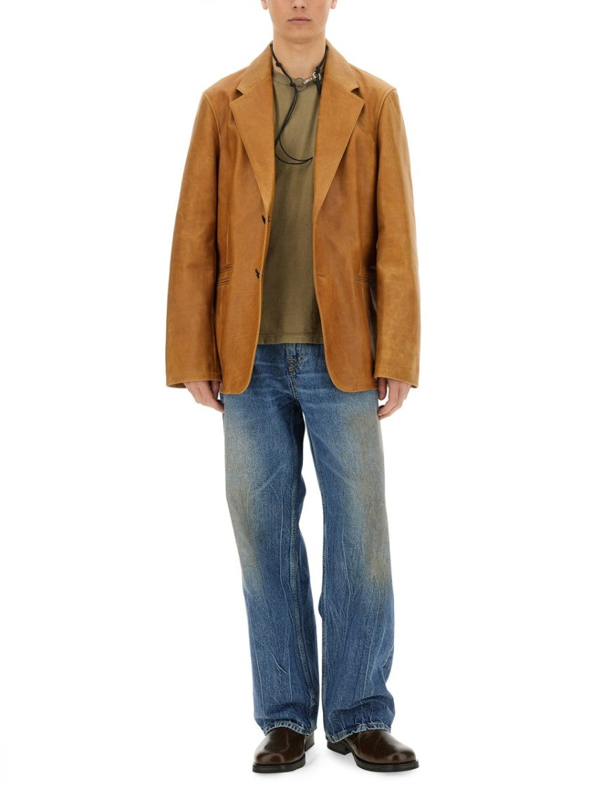 Our Legacy Leather Opening Blazer