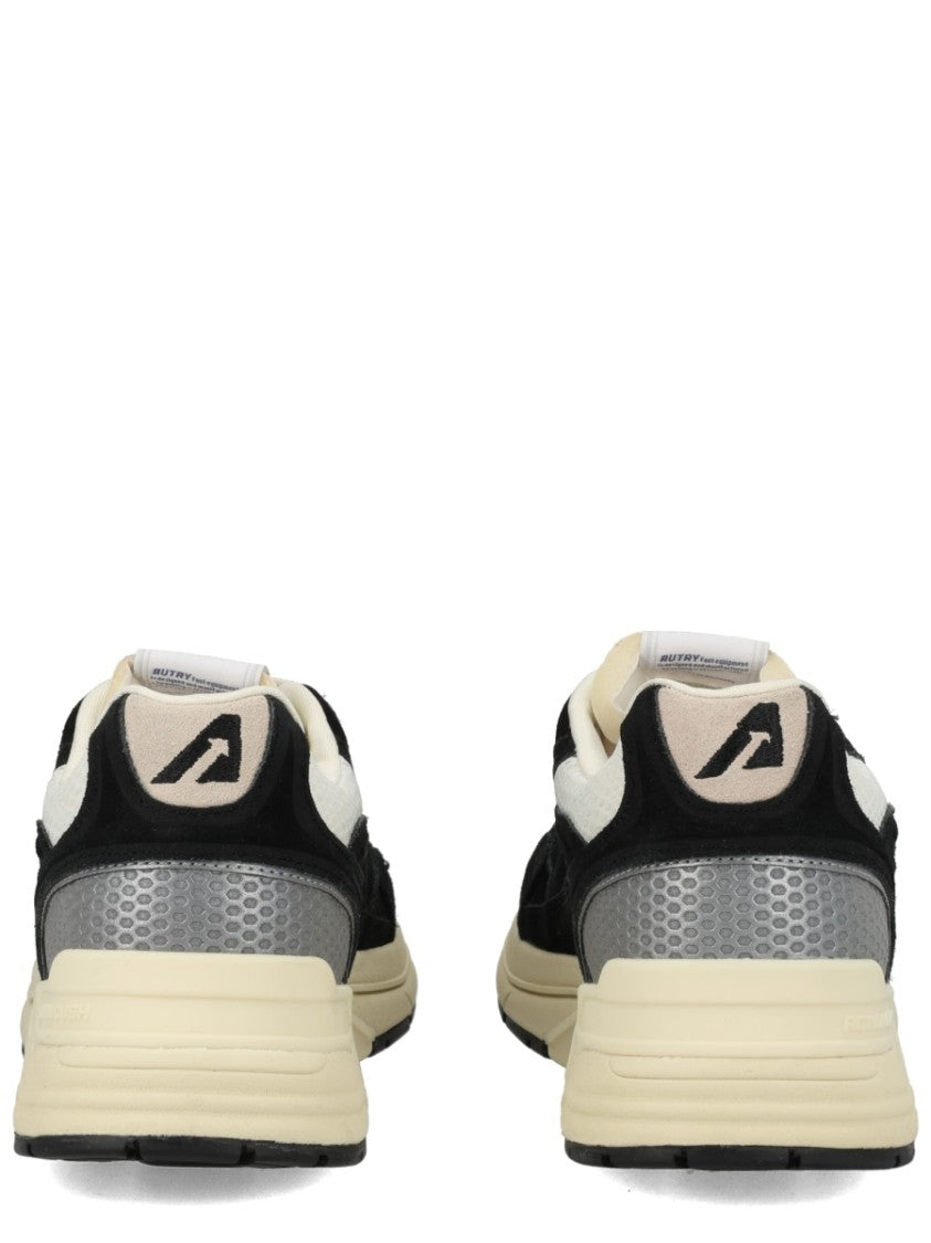 Autry Hyperway Suede Metallic Accents Sneakers