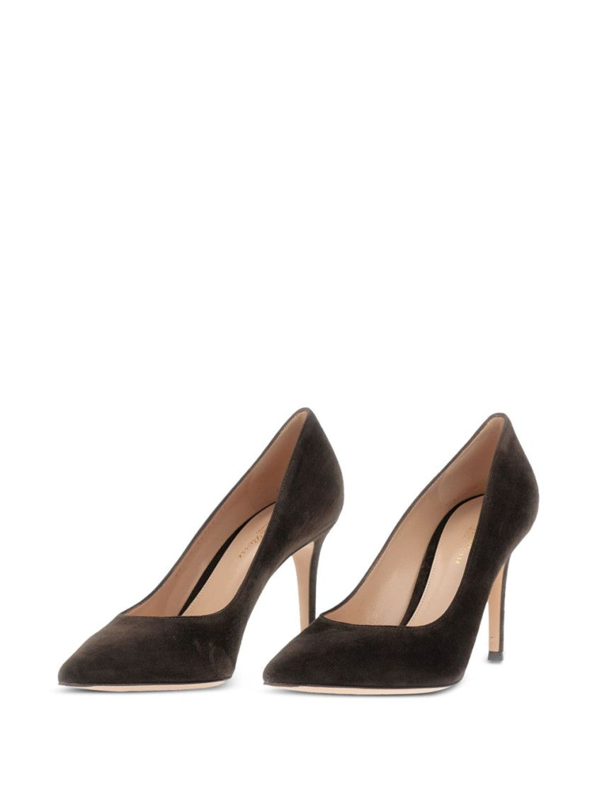 Gianvito Rossi Multicolor Pointed Toe Suede Stiletto Pumps