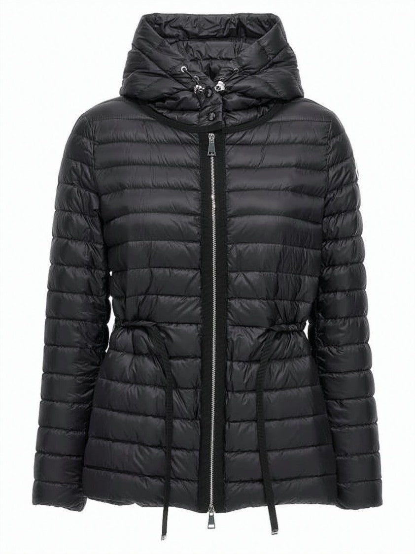 Moncler Quilted Down Jacket With Adjustable Collar