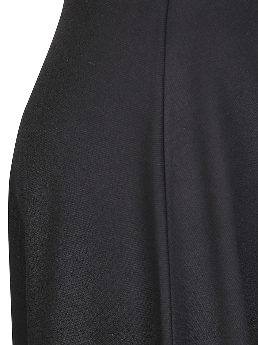 Hira Black Flared Skirt In Heavy Fabric