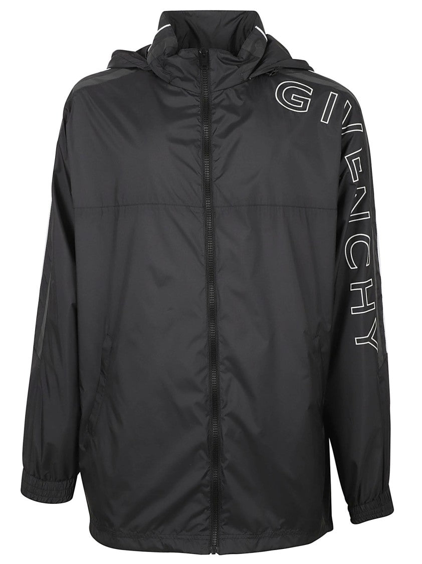Givenchy Relaxed Fit Black Coat With Hood