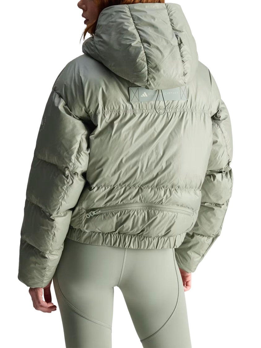 Adidas By Stella Mccartney Cropped Short Puffer Jacket