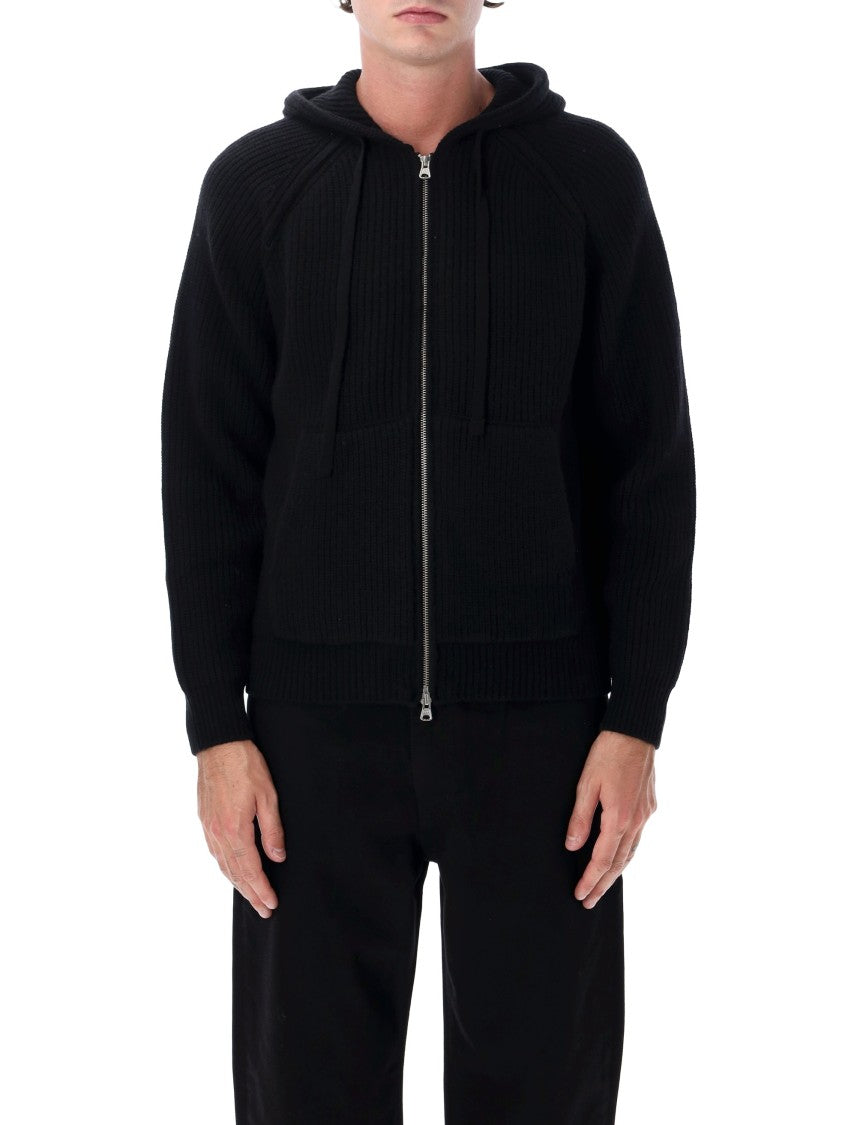 Dunst Ribbed Hooded Knit Cardigan