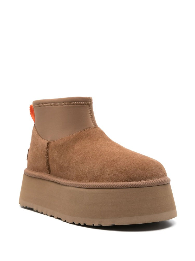 Ugg Brown Classic Mini Dipper Suede Ankle Boots