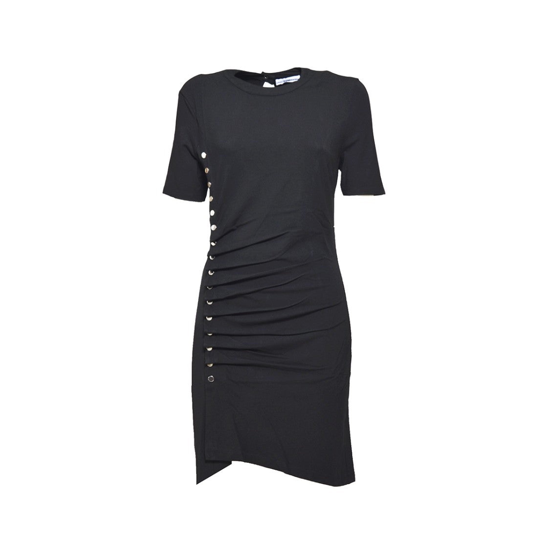 Rabanne Paco Black Stretch Viscose Short Dress