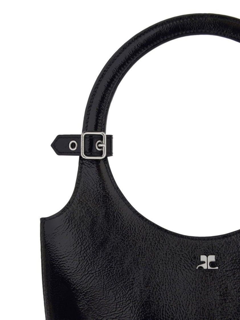 Courrèges Calf Leather Bag With Silver-Tone Logo